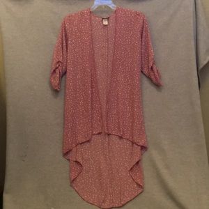 My Invasion Hi-Lo Design Mauve Duster